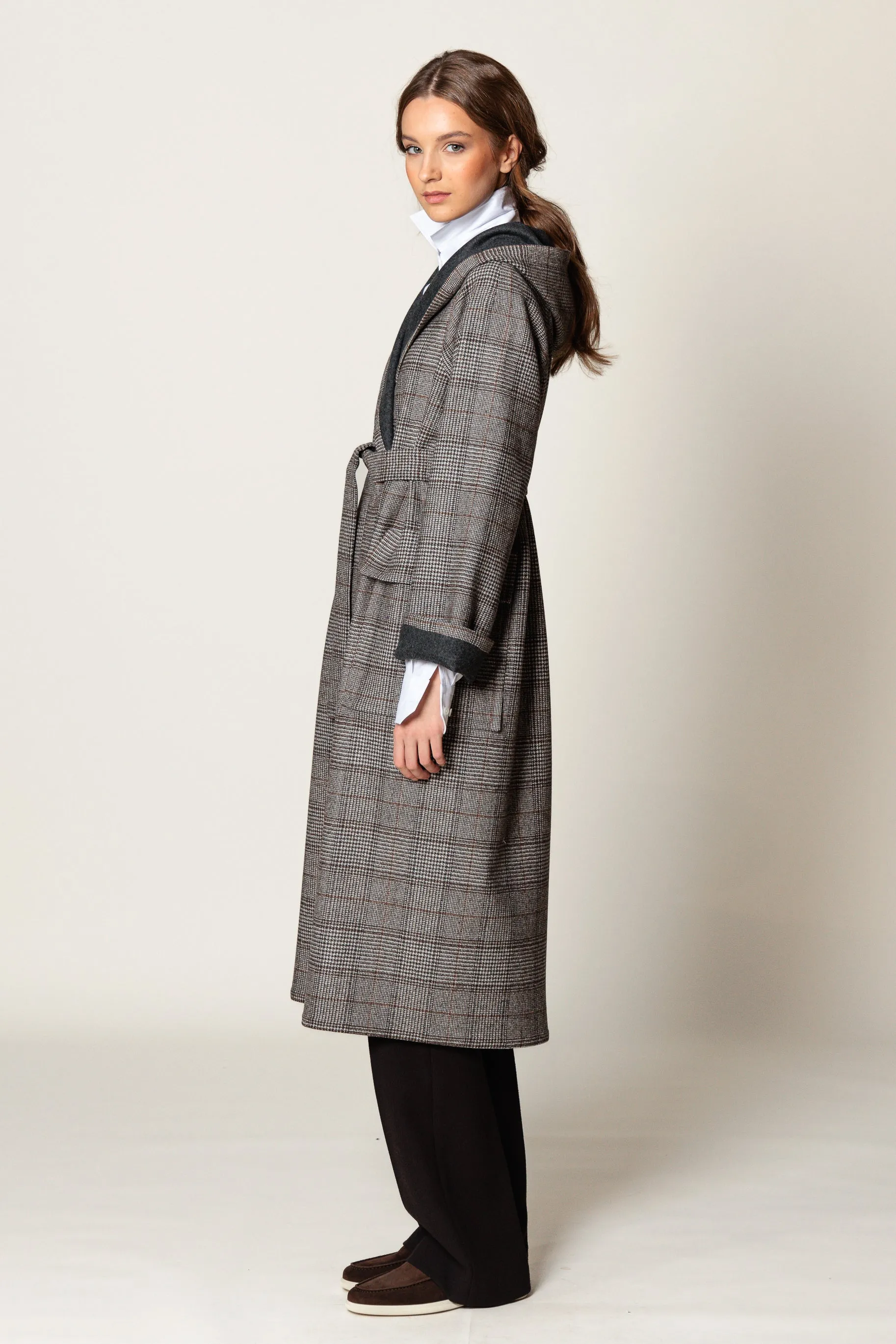 Coat "ROMANA MAXI" / Merino Wool by Loro Piana