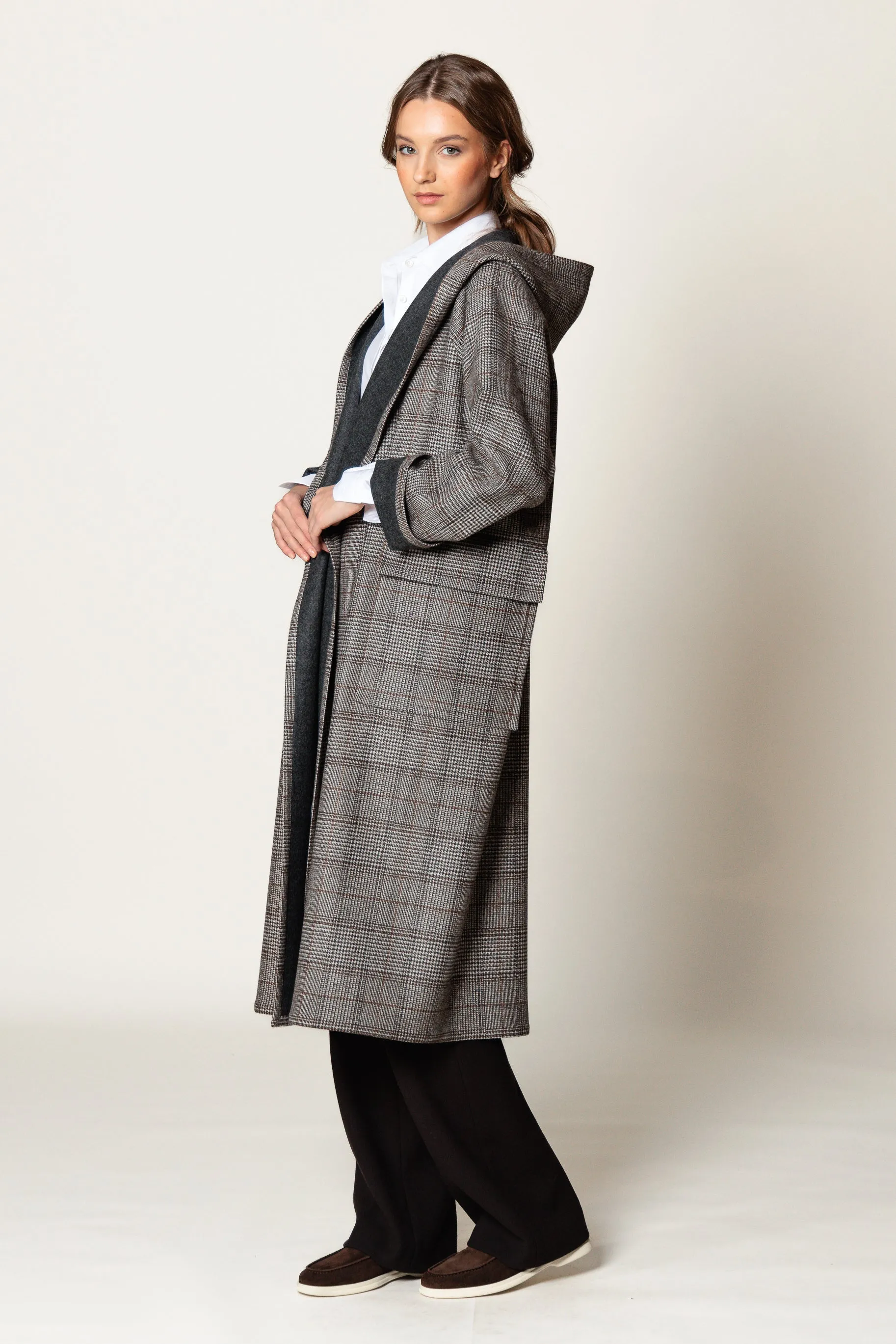 Coat "ROMANA MAXI" / Merino Wool by Loro Piana