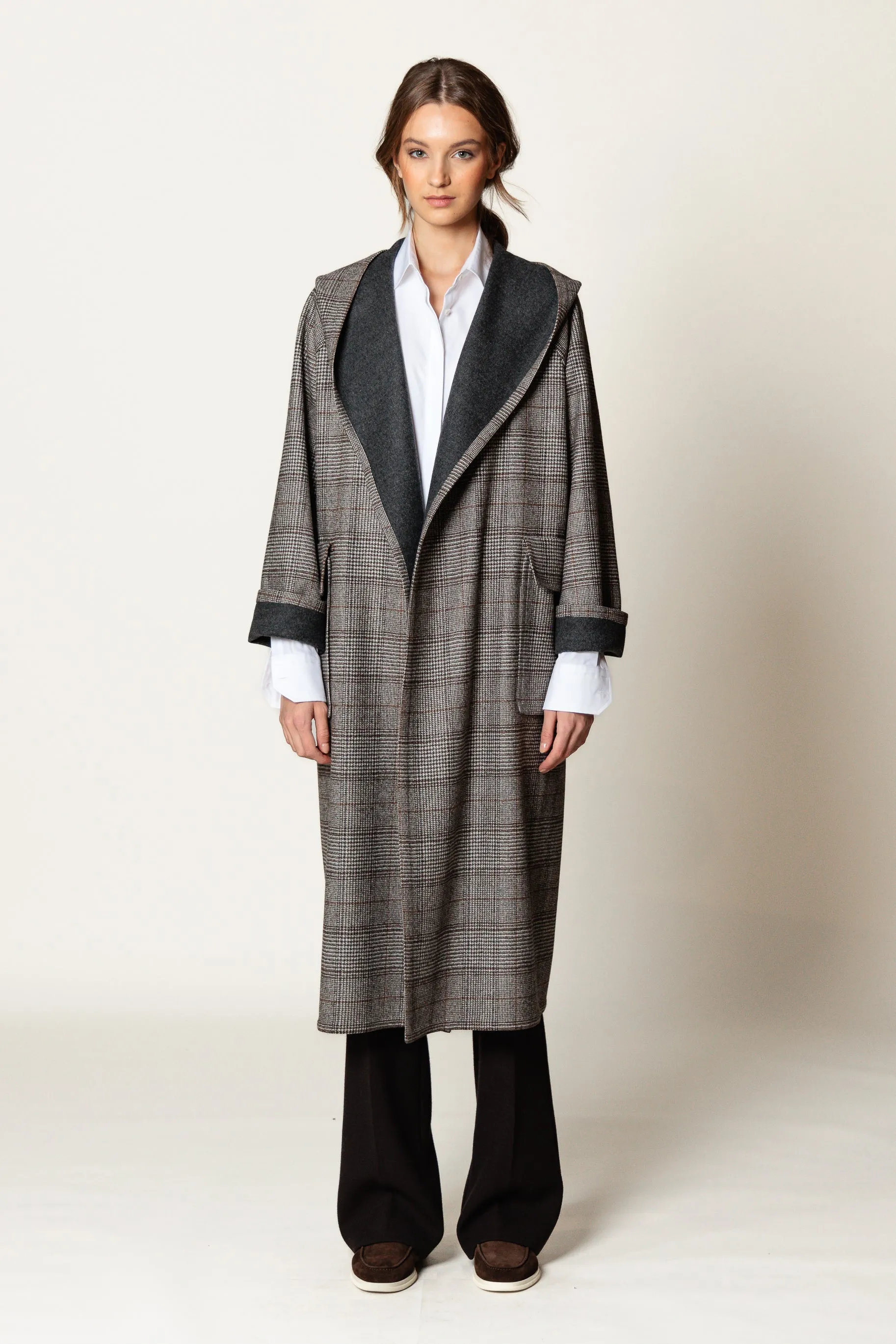 Coat "ROMANA MAXI" / Merino Wool by Loro Piana