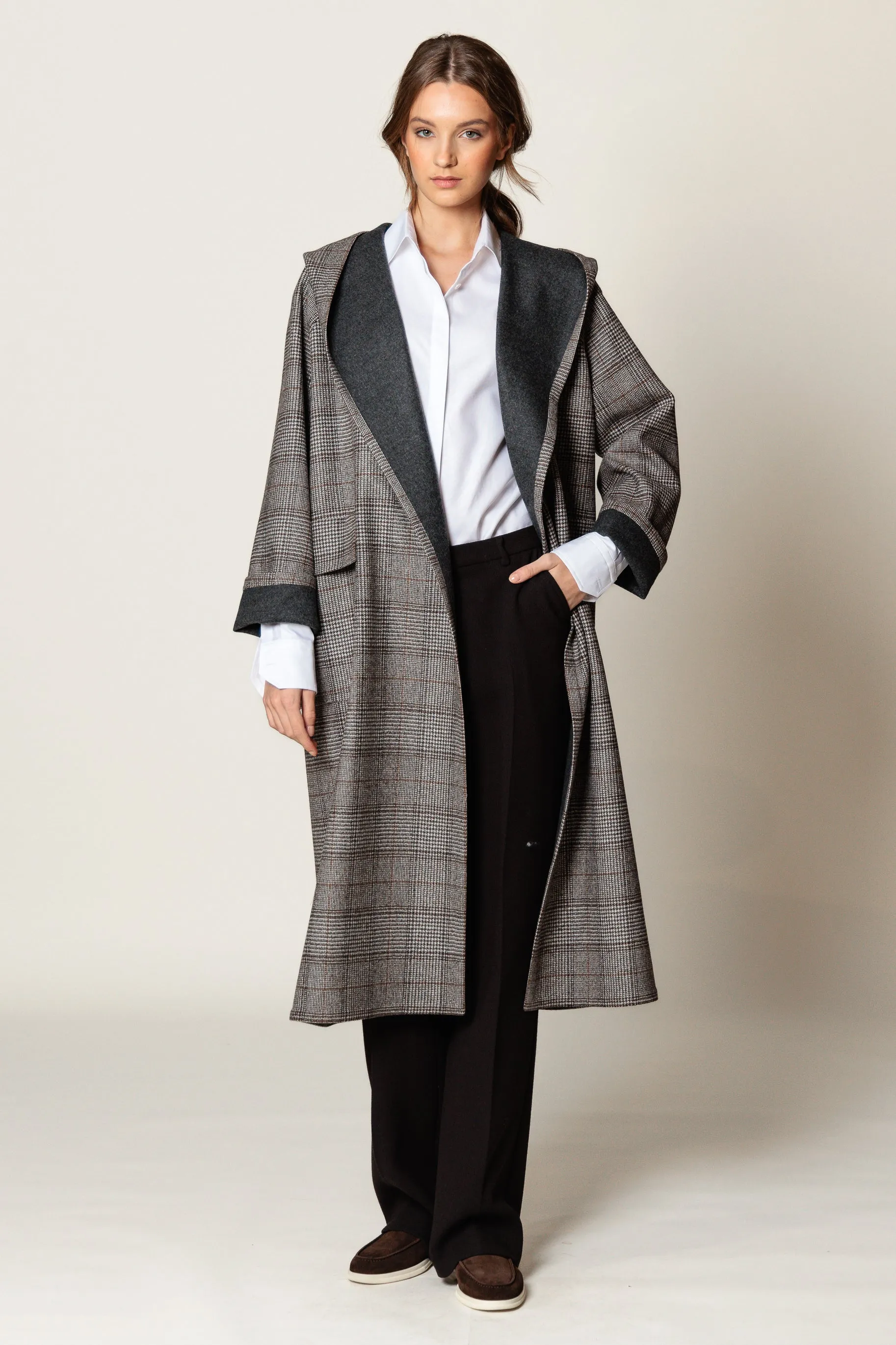 Coat "ROMANA MAXI" / Merino Wool by Loro Piana