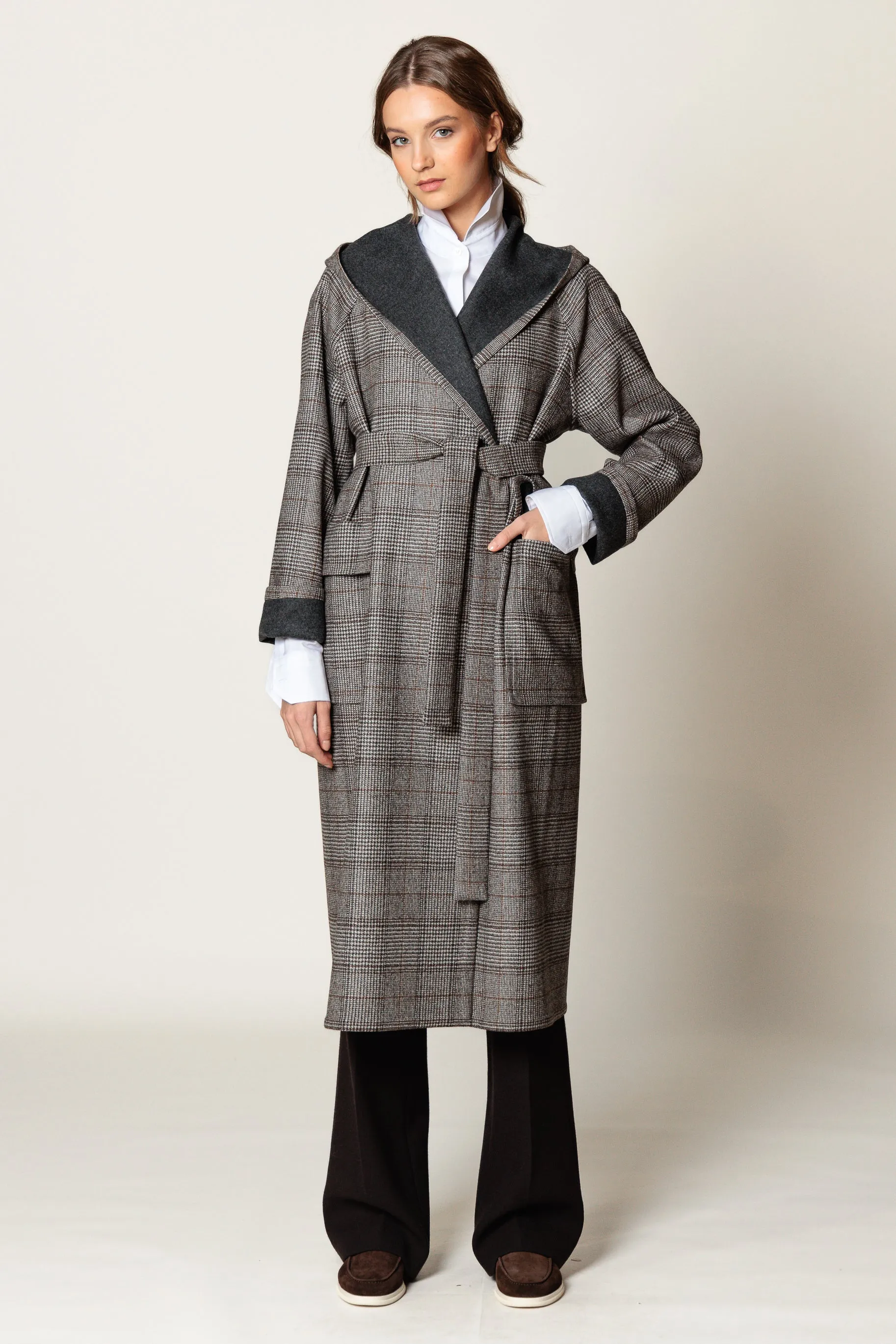 Coat "ROMANA MAXI" / Merino Wool by Loro Piana