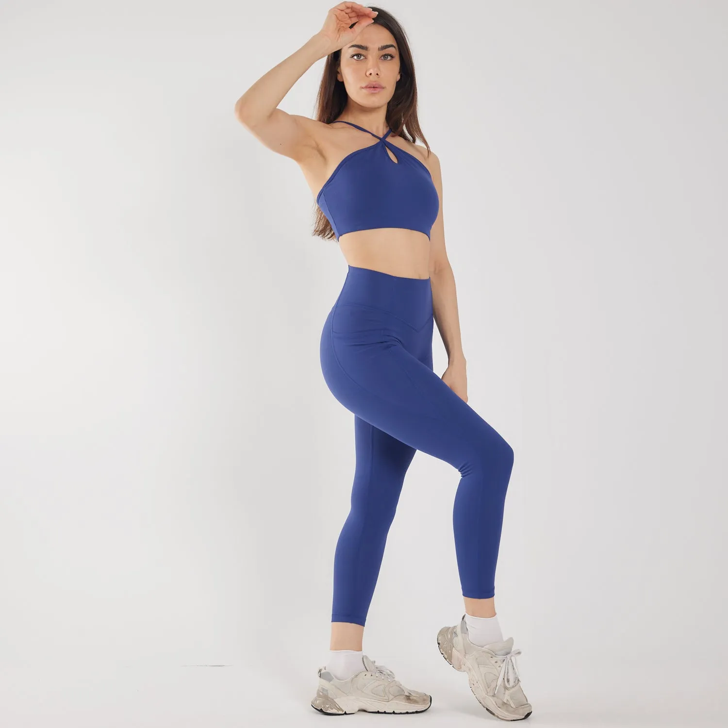 Curve Pocket Legging in Classic Blue