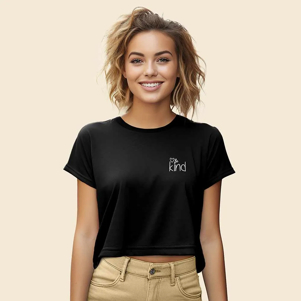 Dalix Be Kind Relaxed Cropped Tee