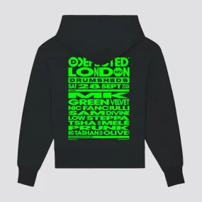 Defected London Drumsheds X-Room Line Up Oversized Hoodie