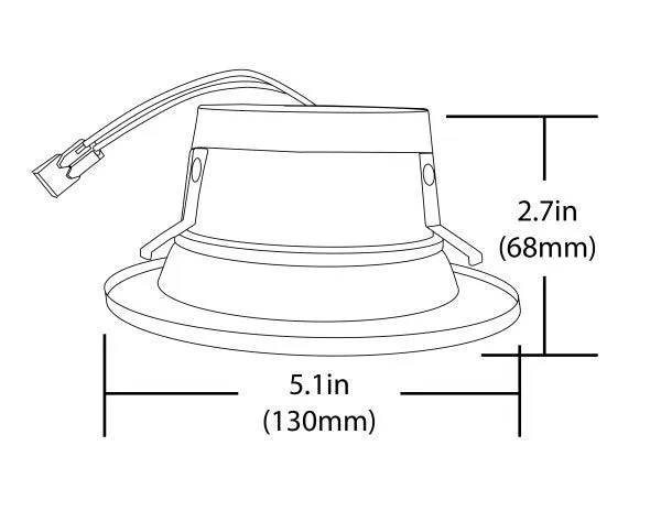 DLR4 SELECT Series 4 in. Black LED Recessed Downlight