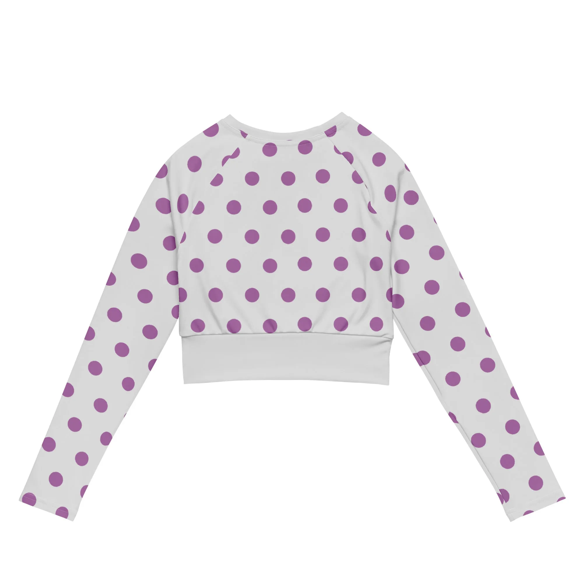 Dots Long Sleeve Crop Top