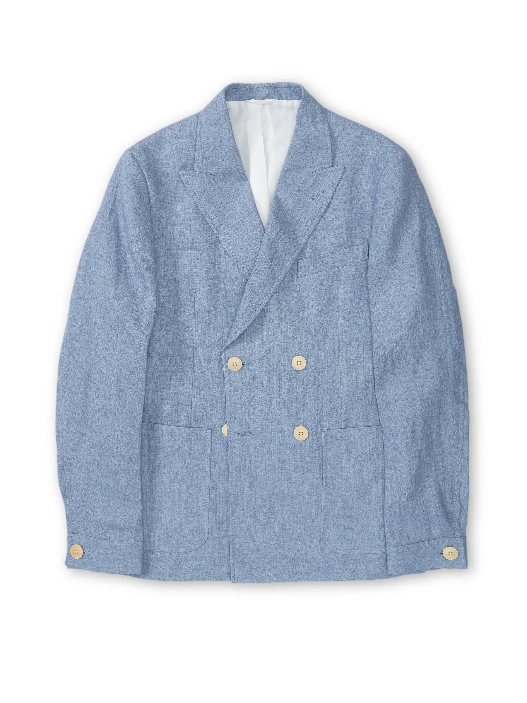 Double Breasted Jacket Bove Sky Blue