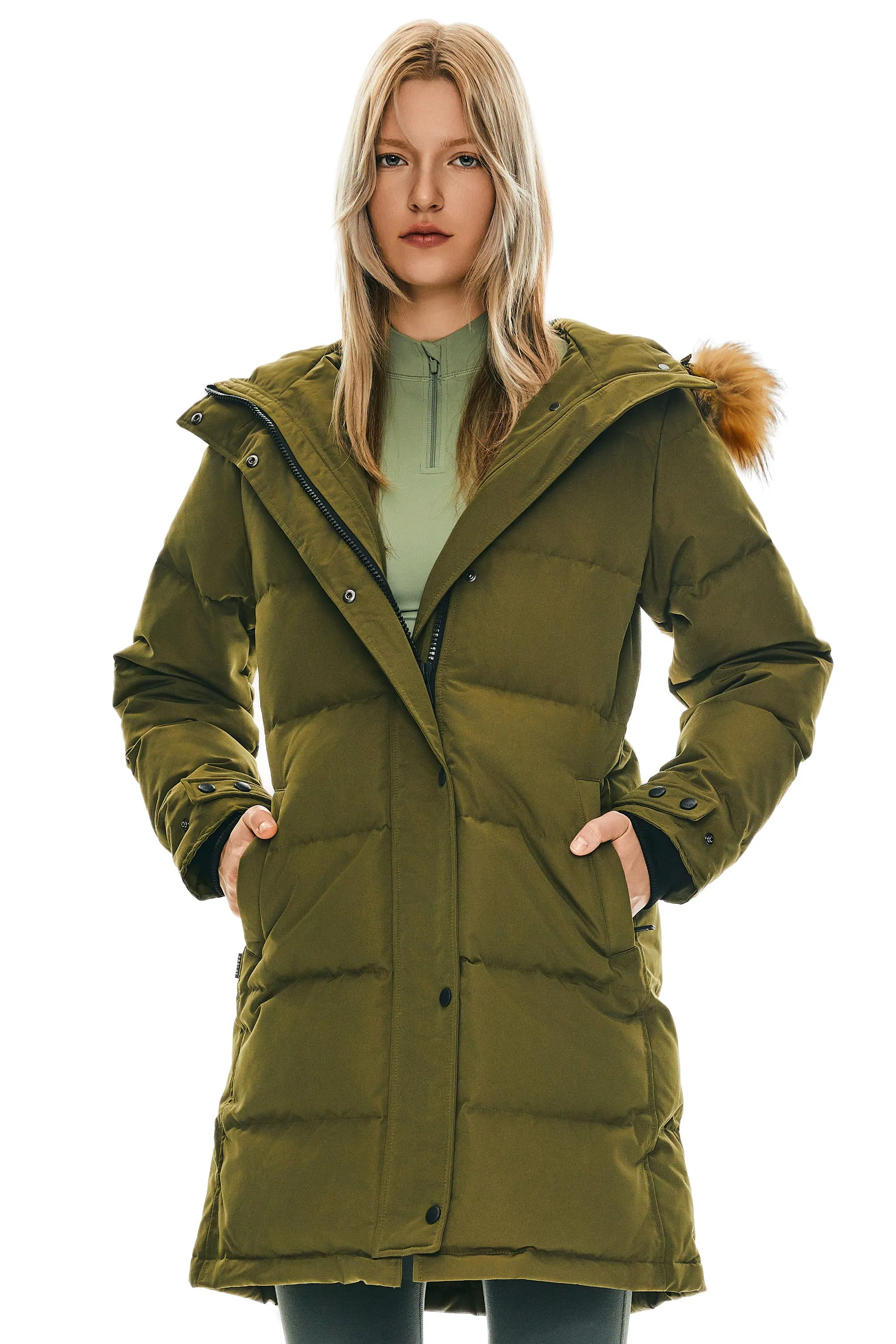 Drawstring Hooded Thickened Puffer Down Coat