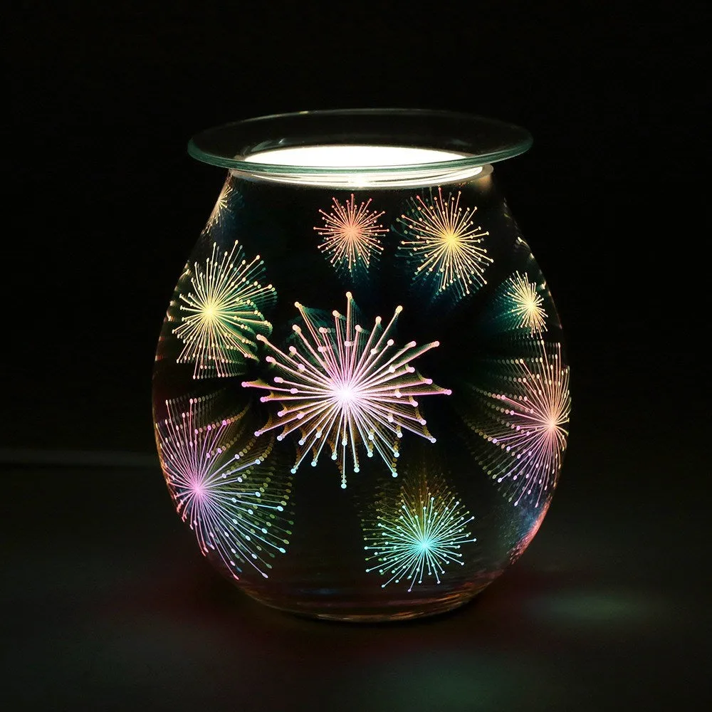 Electric 3D Firework Effect Touch Aroma / Warmer Lamp