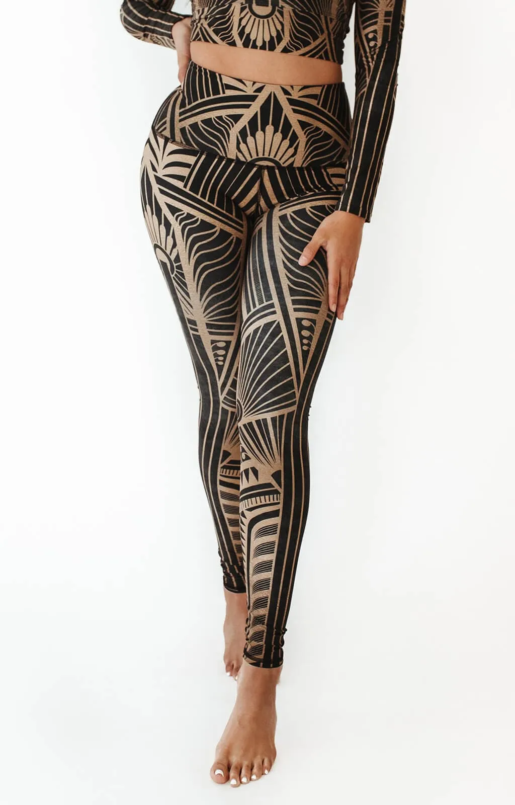 Elegant Empire Printed Yoga Leggings