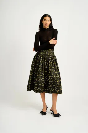 Eliza Faulkner Lucille Skirt - Chartreuse Jacquard (Online Exclusive)