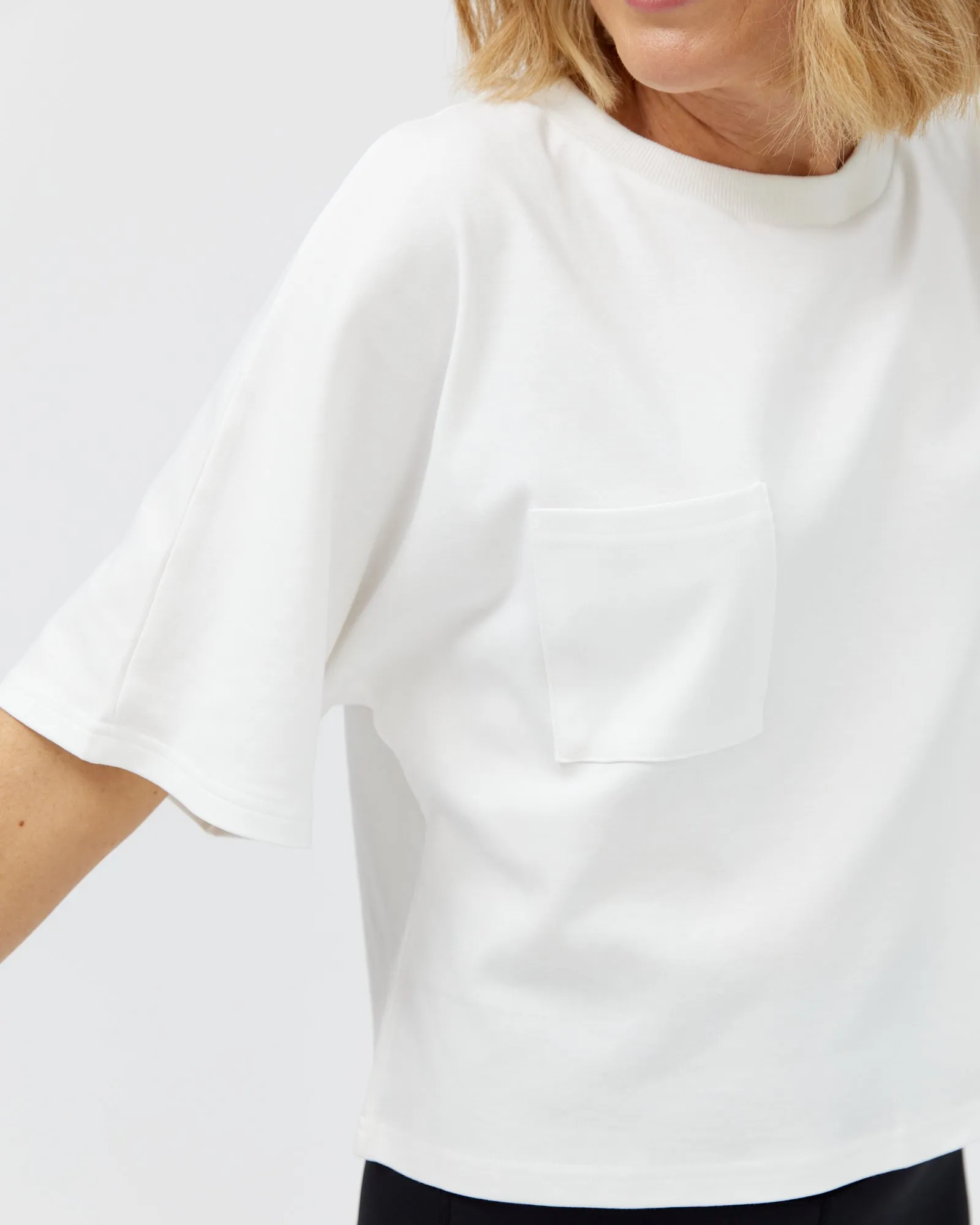 Elm Crop Tee - White