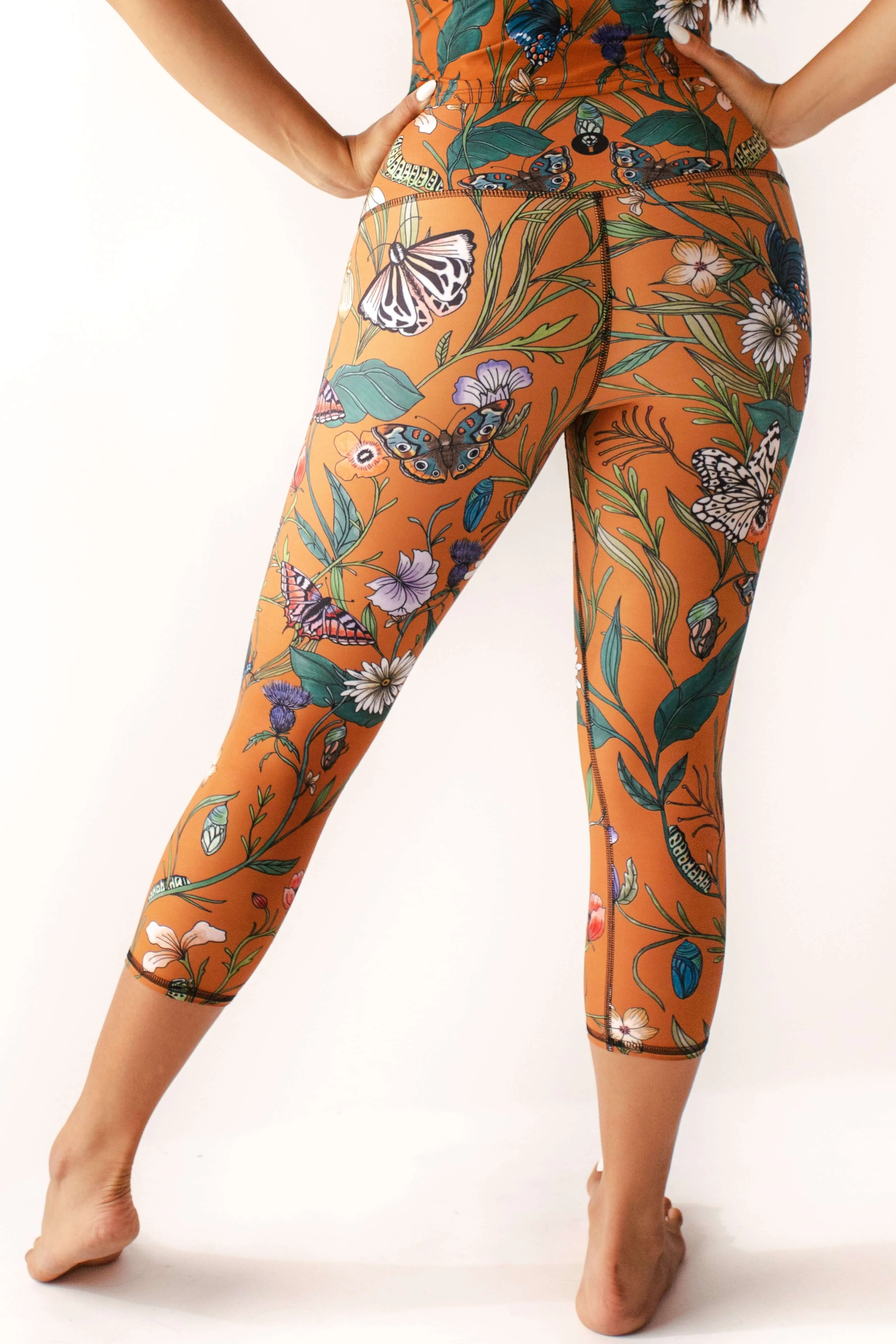 Emerge Printed Yoga Crops