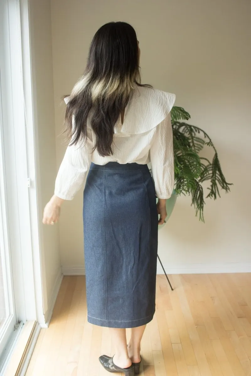 Eve Gravel Kueva Skirt - Denim (Online Exclusive)