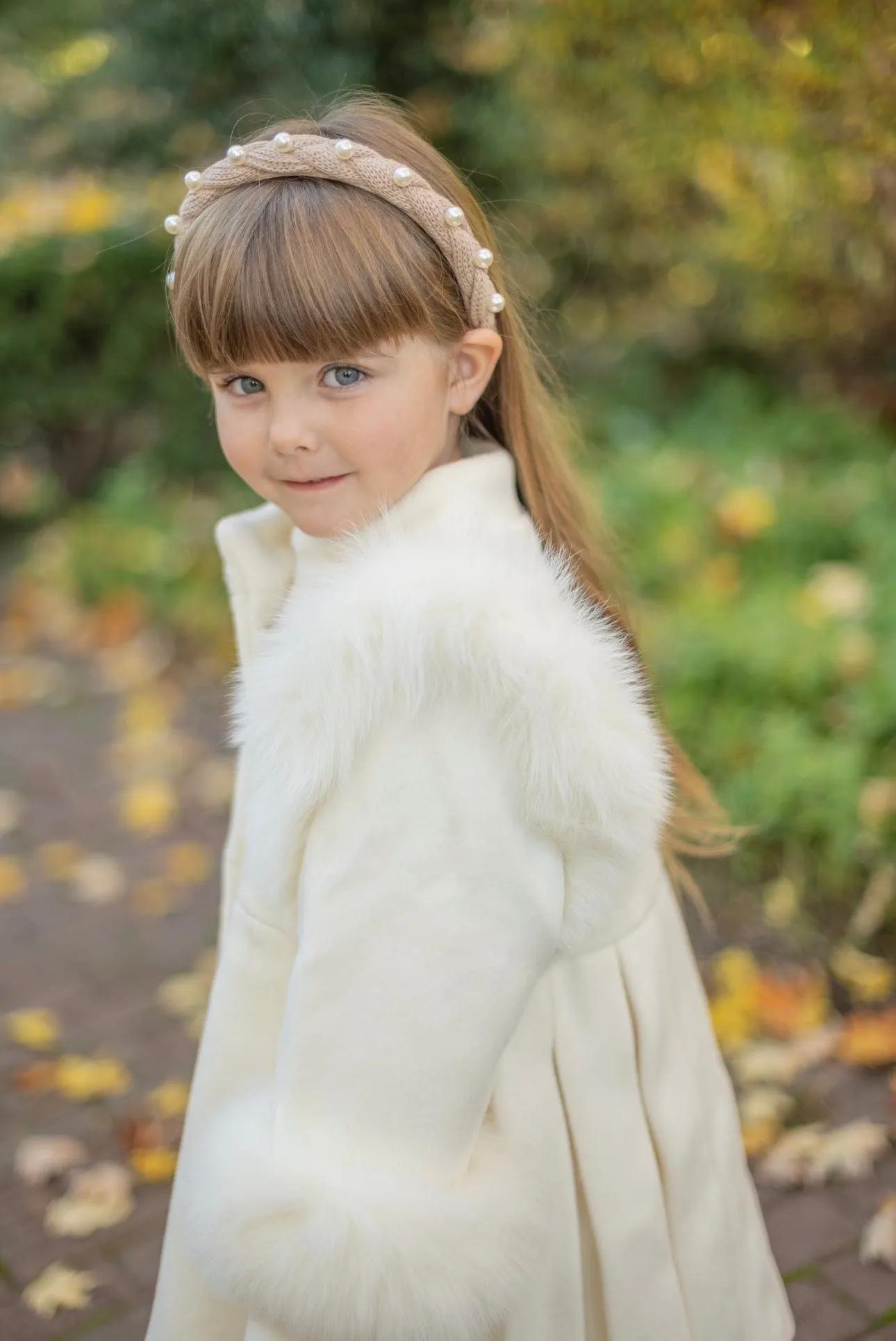 Evie Ivory Wool Coat