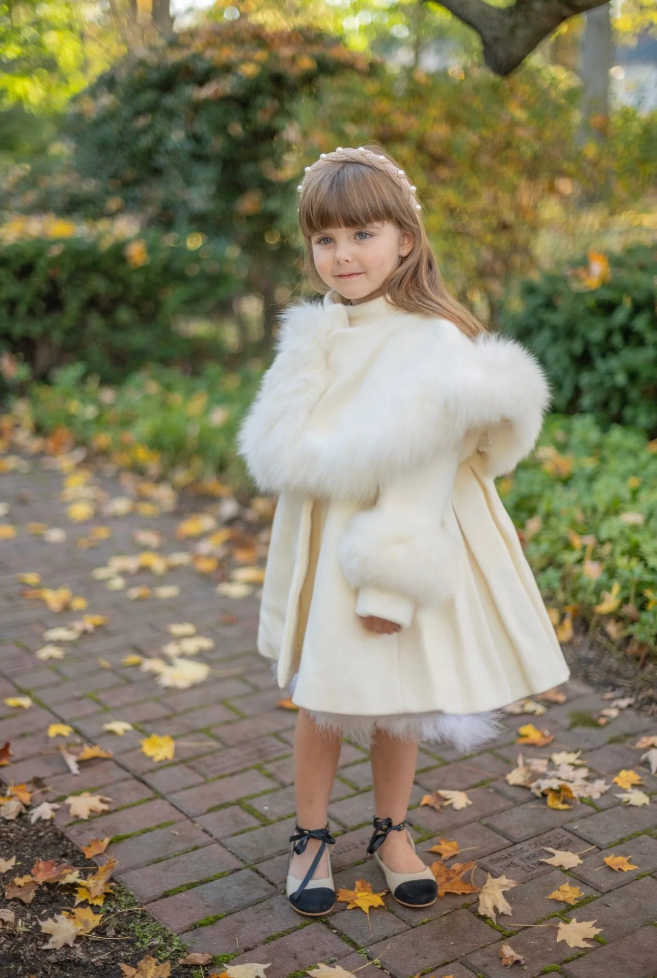 Evie Ivory Wool Coat