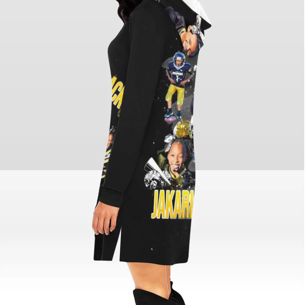 EXCLUSIVE- All Over Print Hoodie Mini Dress