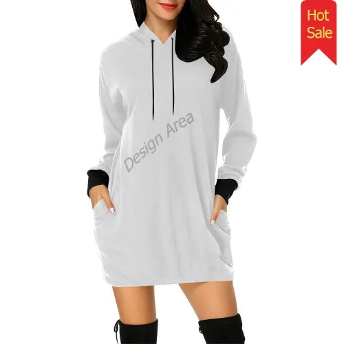 EXCLUSIVE- All Over Print Hoodie Mini Dress