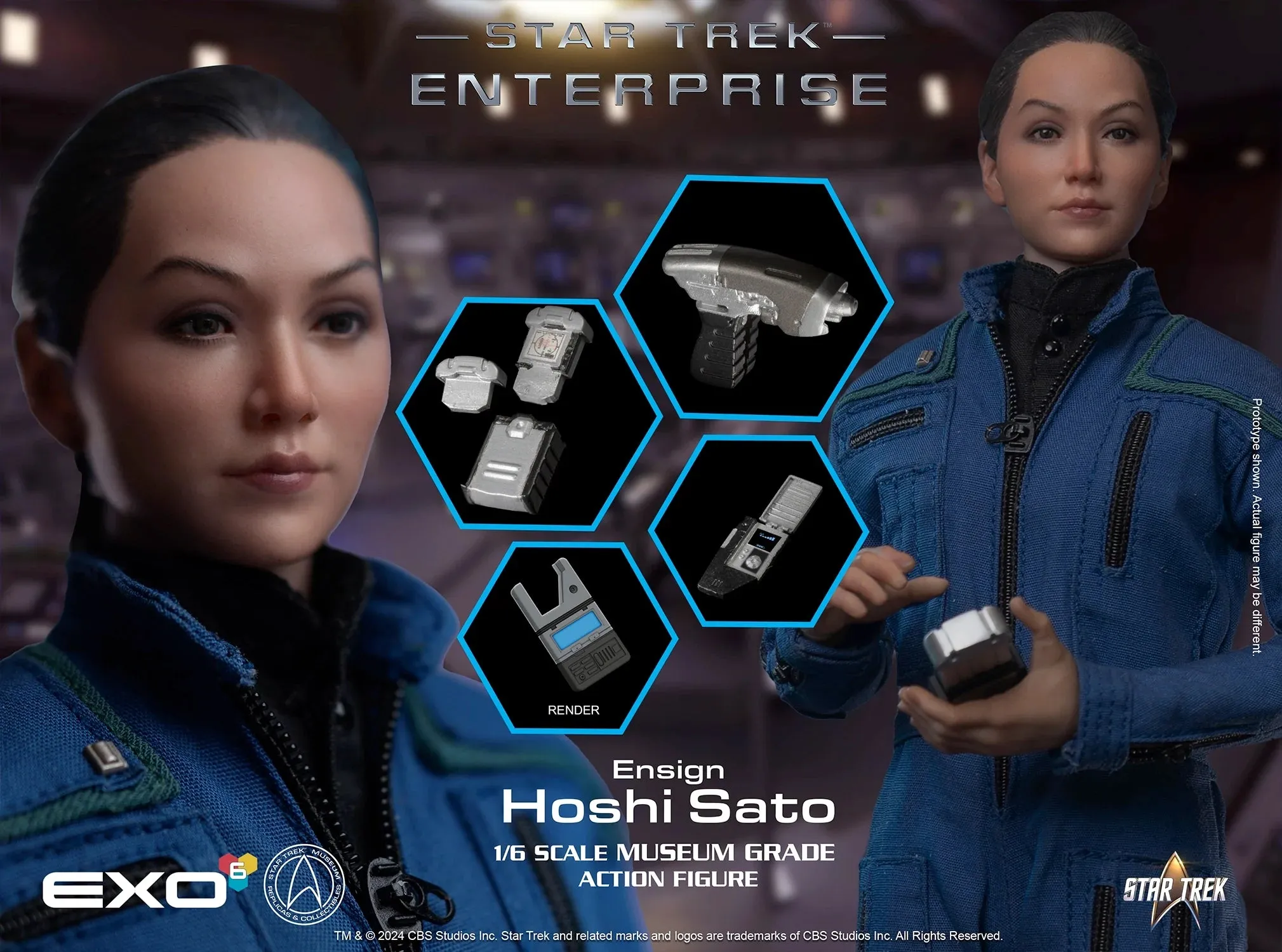 EXO-6 Star Trek: Enterprise Ensign Hoshi Sato 1/6 Scale 12" Collectible Figure