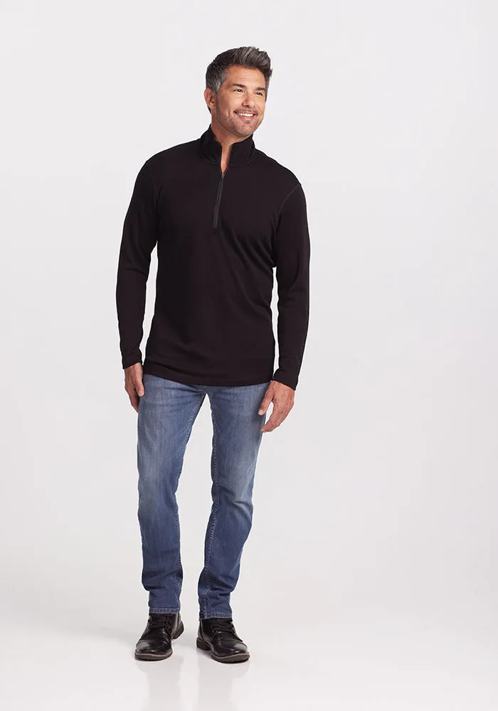 Explorer 1/4 Zip - Black