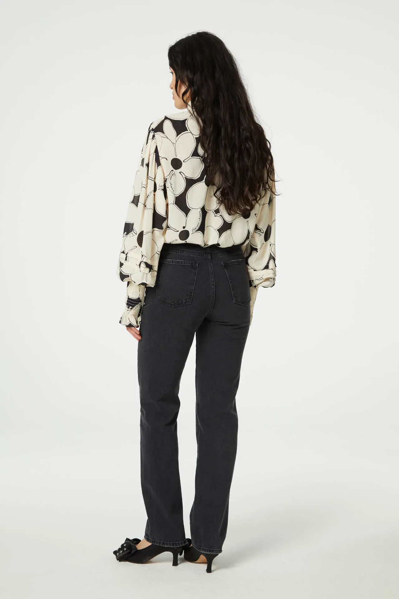 Fabienne Chapot Xena Blouse Brulee/Black Cream Super Flower