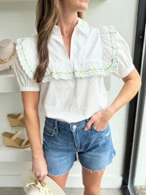 Floral Embroidered Top