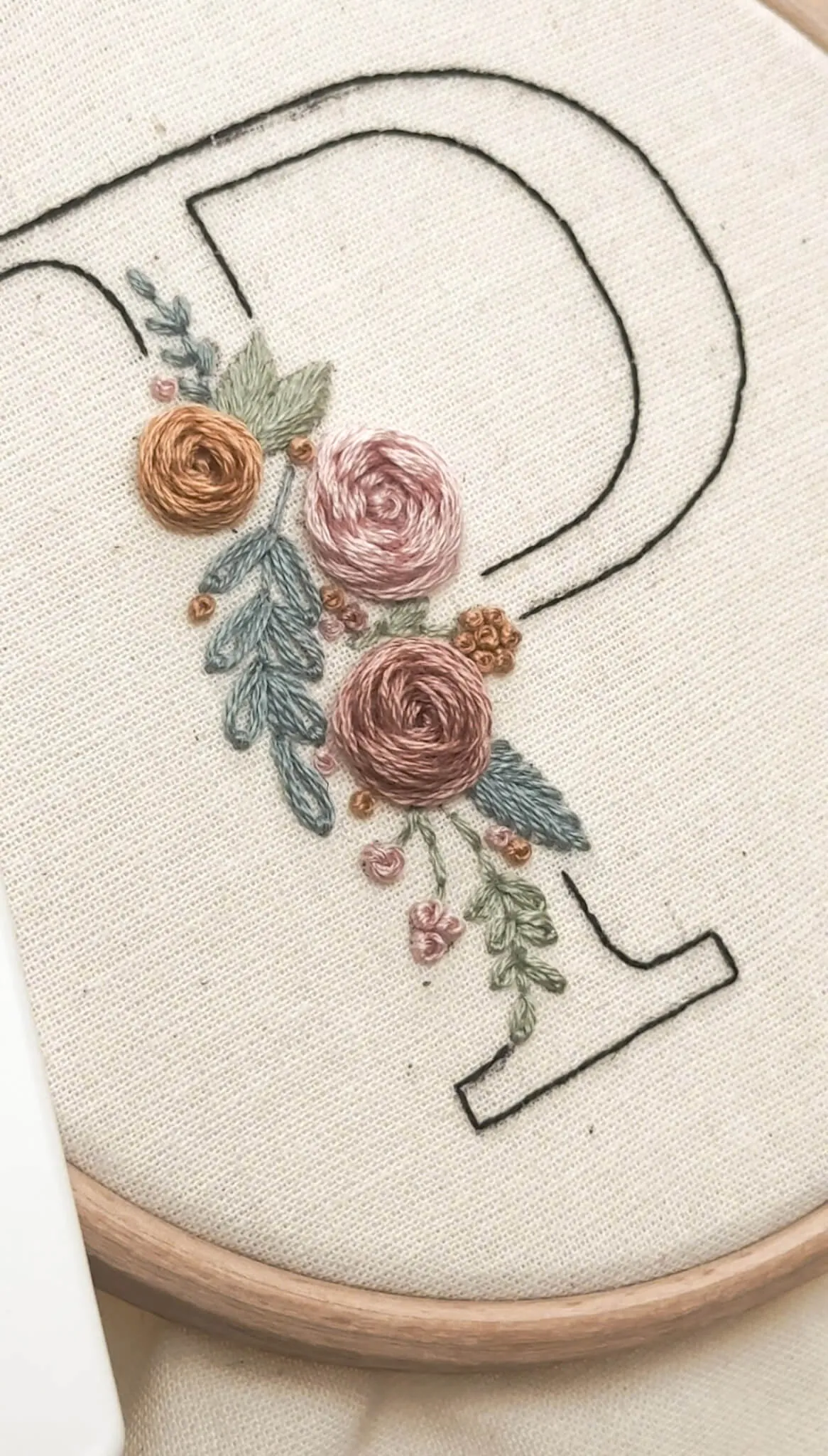 Floral Initial - A-Z Embroidery Patterns