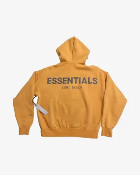 FOG ESSENTIALS LONG BEACH EXCLUSIVE GOLD REFLECTIVE HOODIE (NEW)