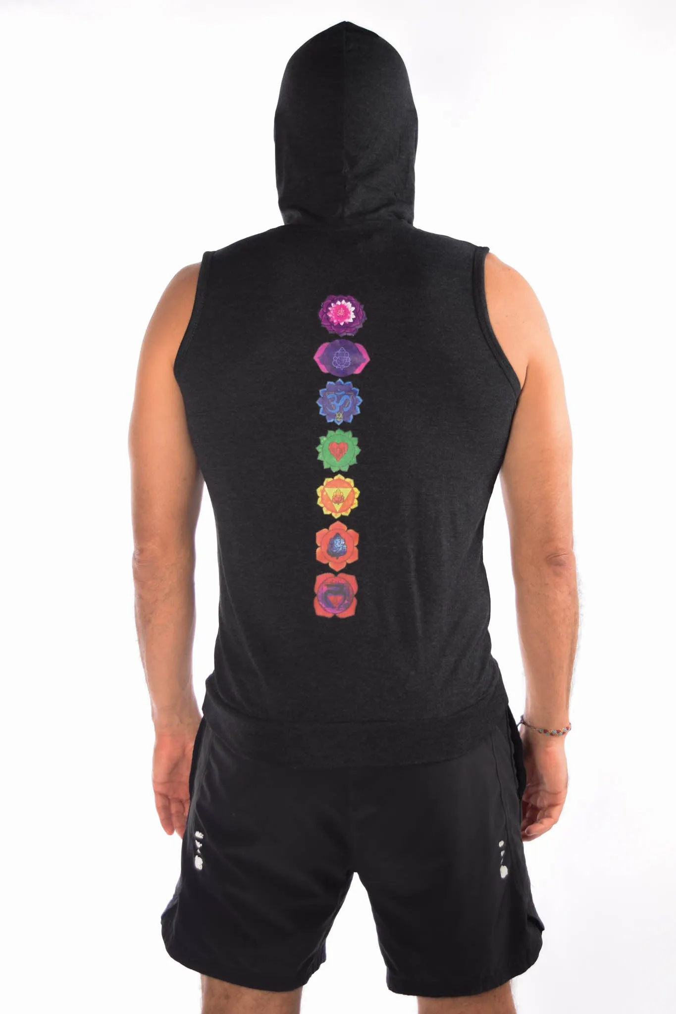 Full Chakra Sleeveless Hoodie