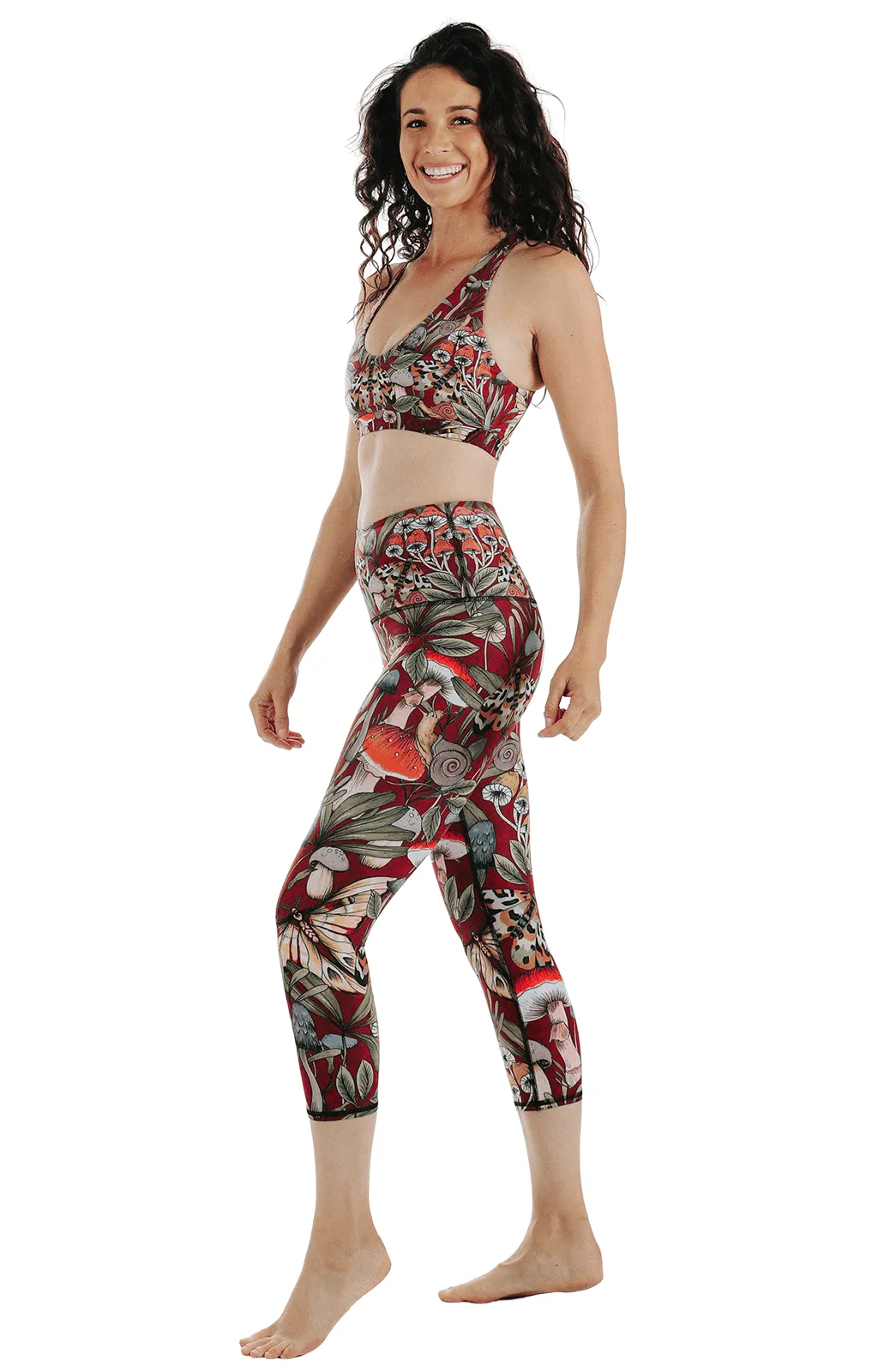 Fun Gal Printed Yoga Crops