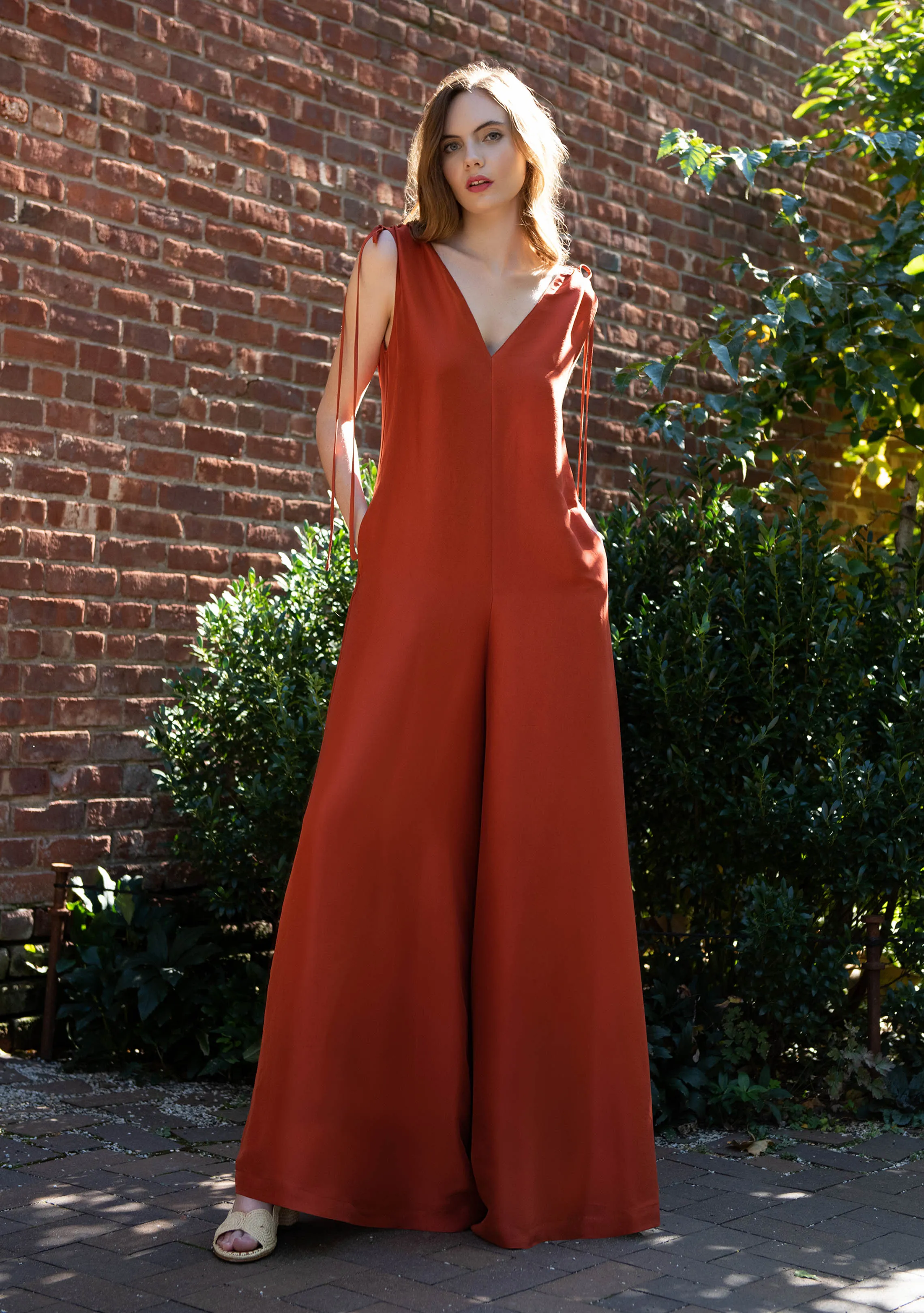 Gemma Jumpsuit - Burnt Orange