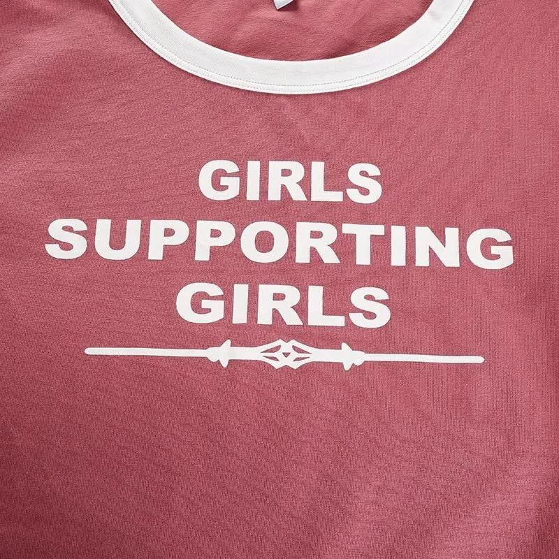 Girls Supporting Girl Crop Top