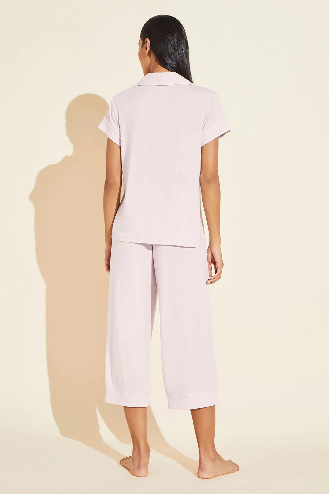 Gisele | Short Sleeve Cropped PJ Set