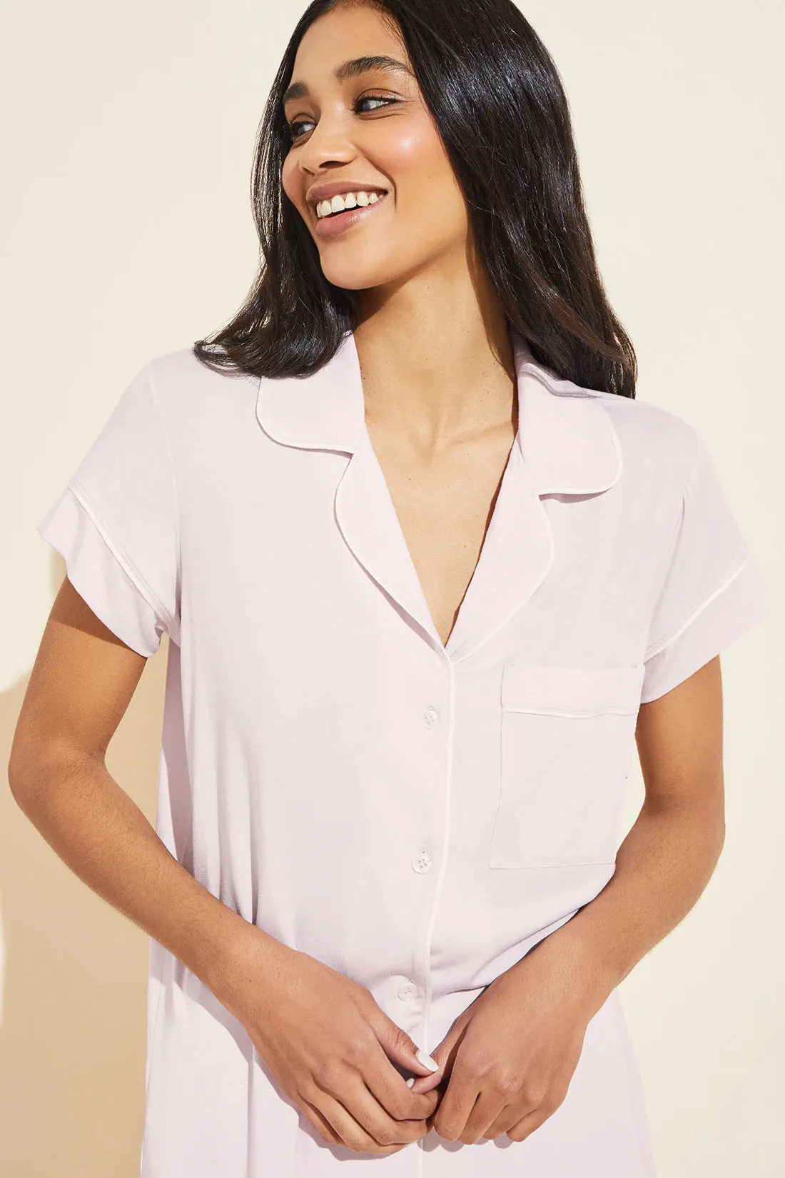 Gisele | Short Sleeve Cropped PJ Set