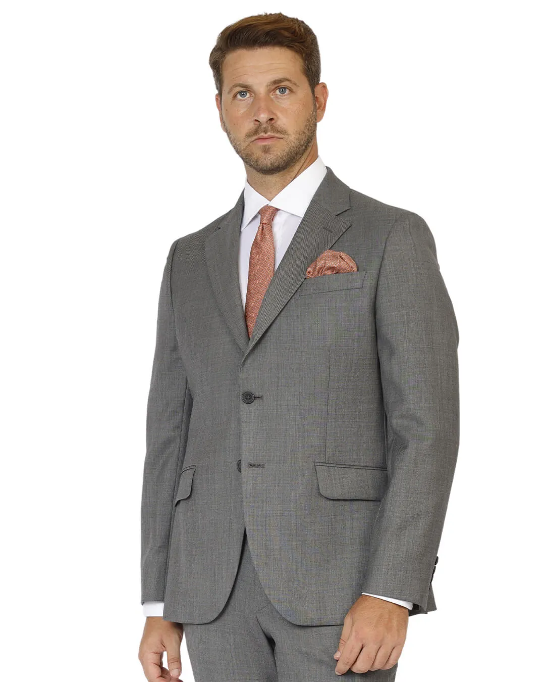 Grey Holland & Sherry Sharkskin Suit