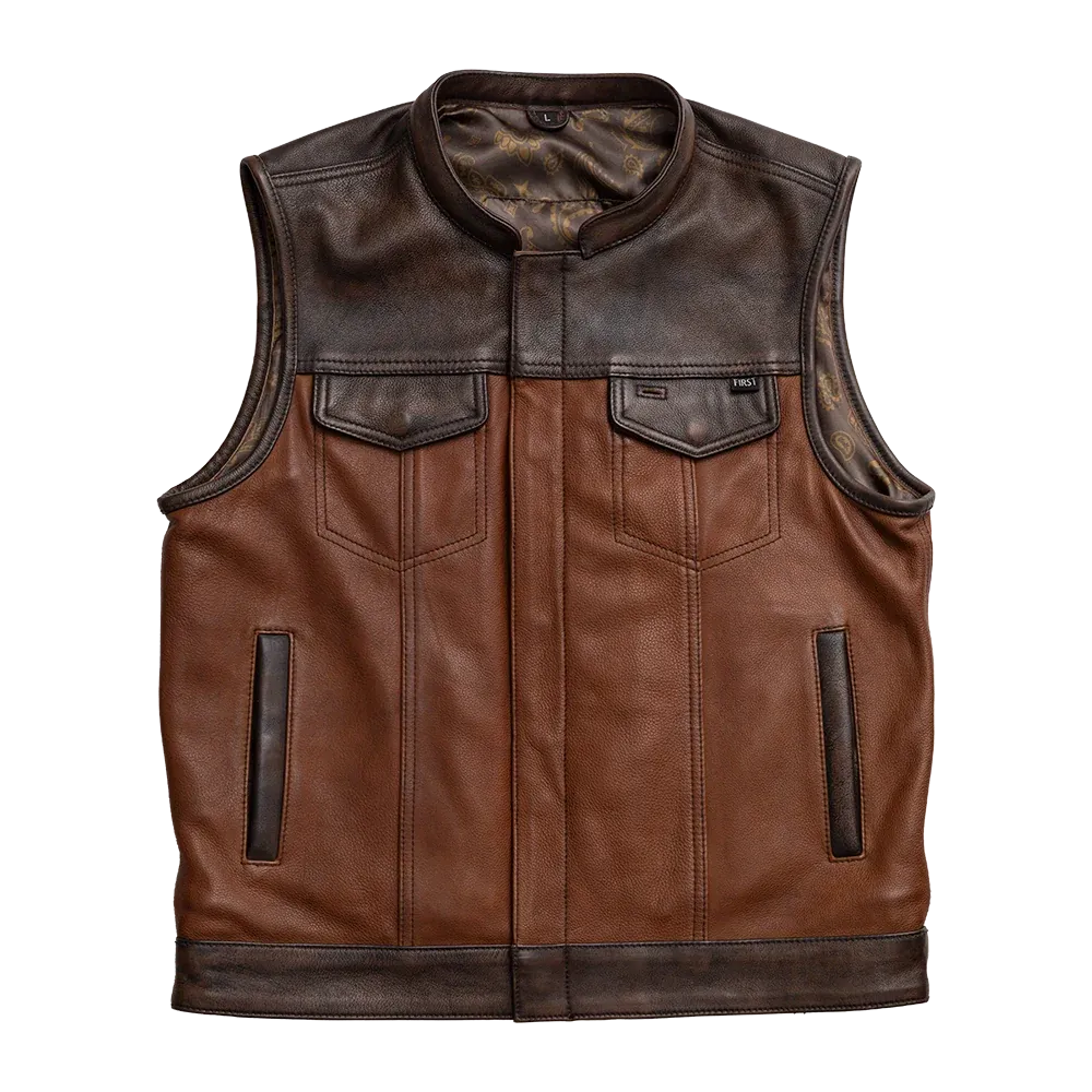 Gunner Men's Leather Motorcycle Vest (Limited Edition)