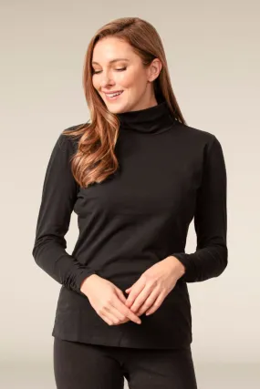 Habitat Black Ruched Turtleneck