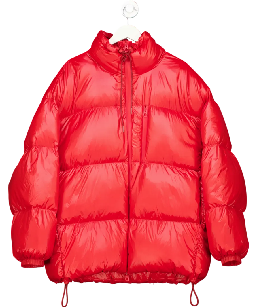 H&M Red Down filled puffer Jacket UK 12