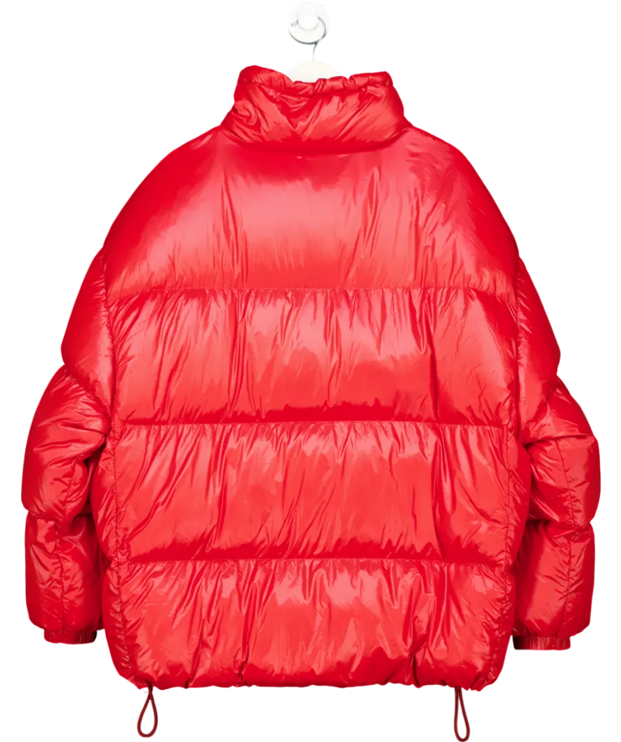 H&M Red Down filled puffer Jacket UK 12