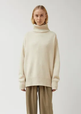 Heavy Knit Oversized Roll Neck Sweater