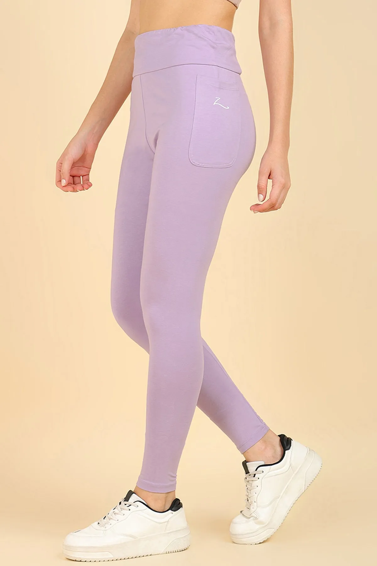 High Waist Lavender Mom Legging