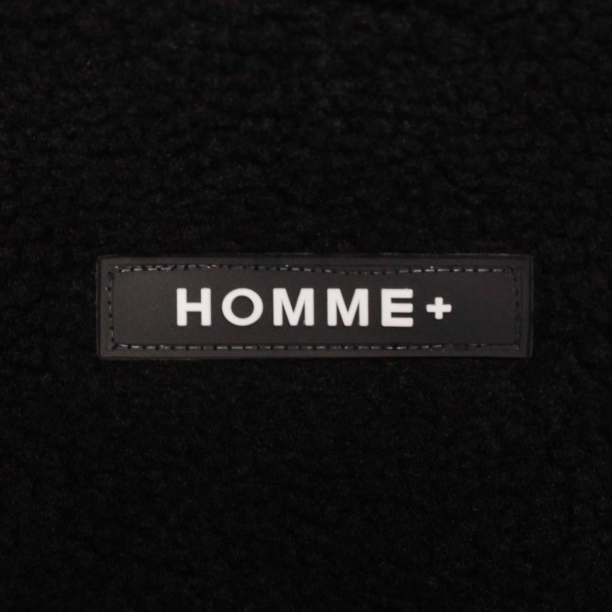 HOMME  Zip Sherpa Jacket Black