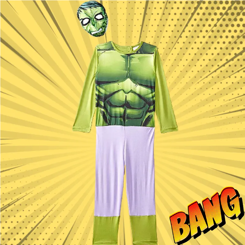 Hulk Avengers Basic With Mask Kids Jumpsuit