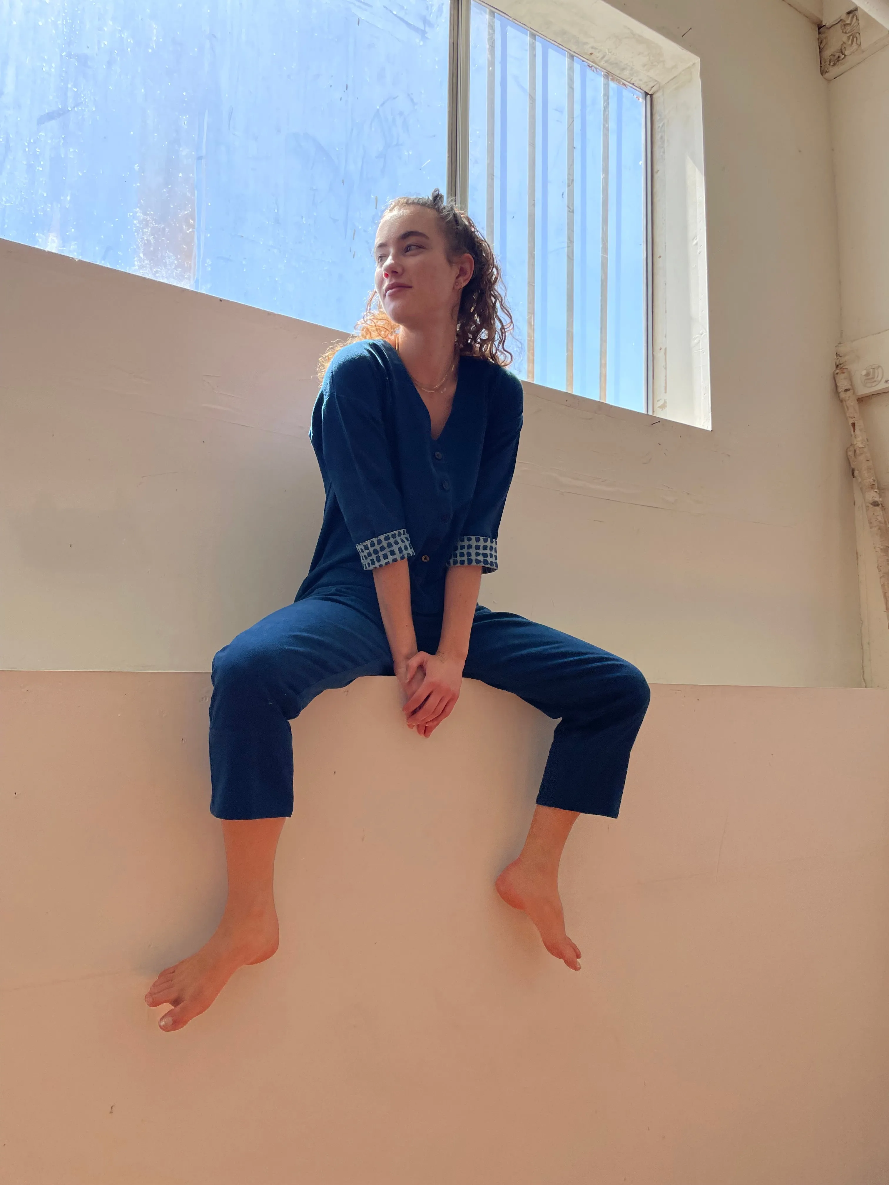 Indigo Jumpsuit (XS-XL)