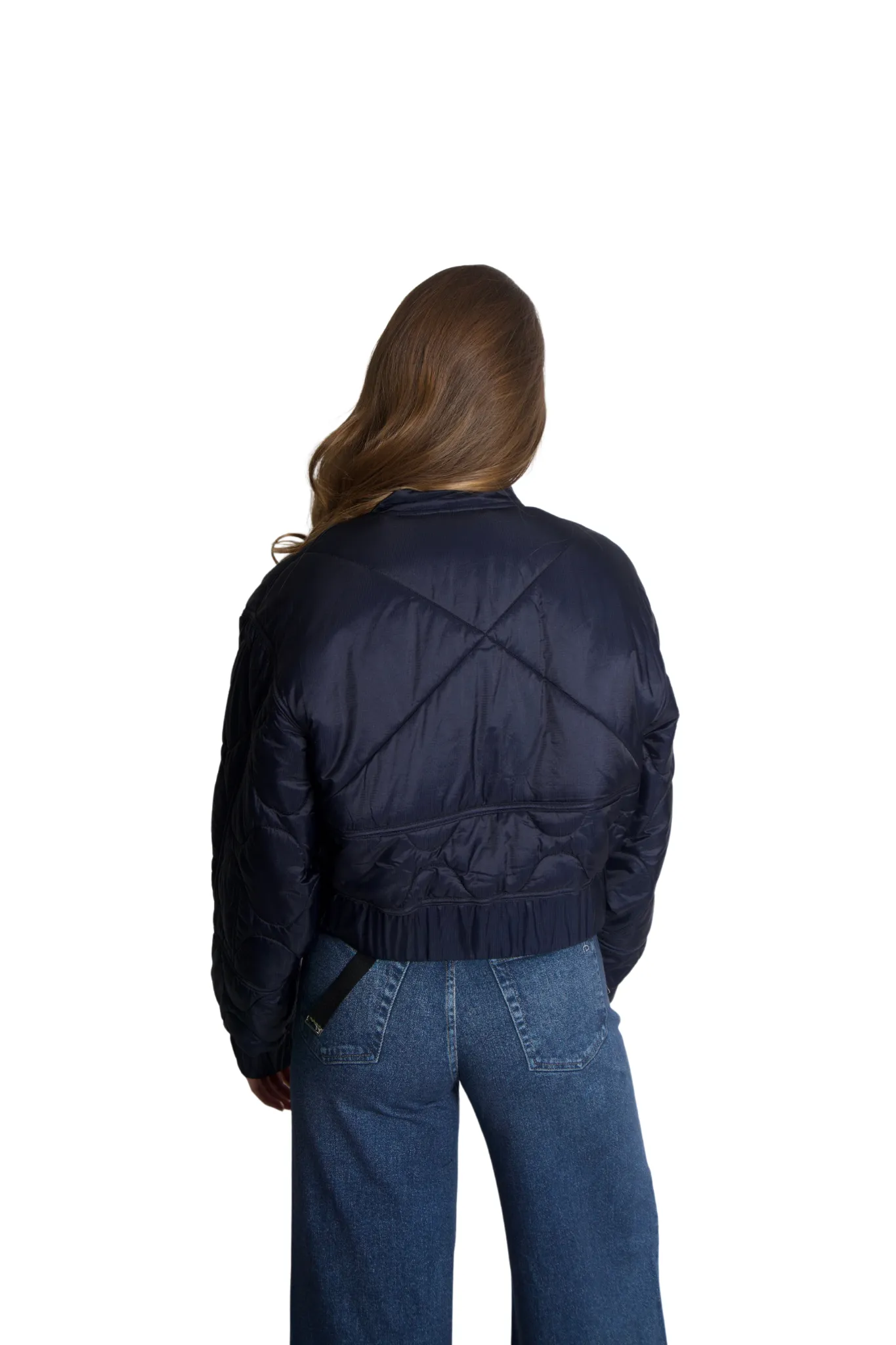 Iona Quilted Jacket in Navy