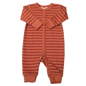 Joha - Jumpsuit red stripe | wollen boxpakje