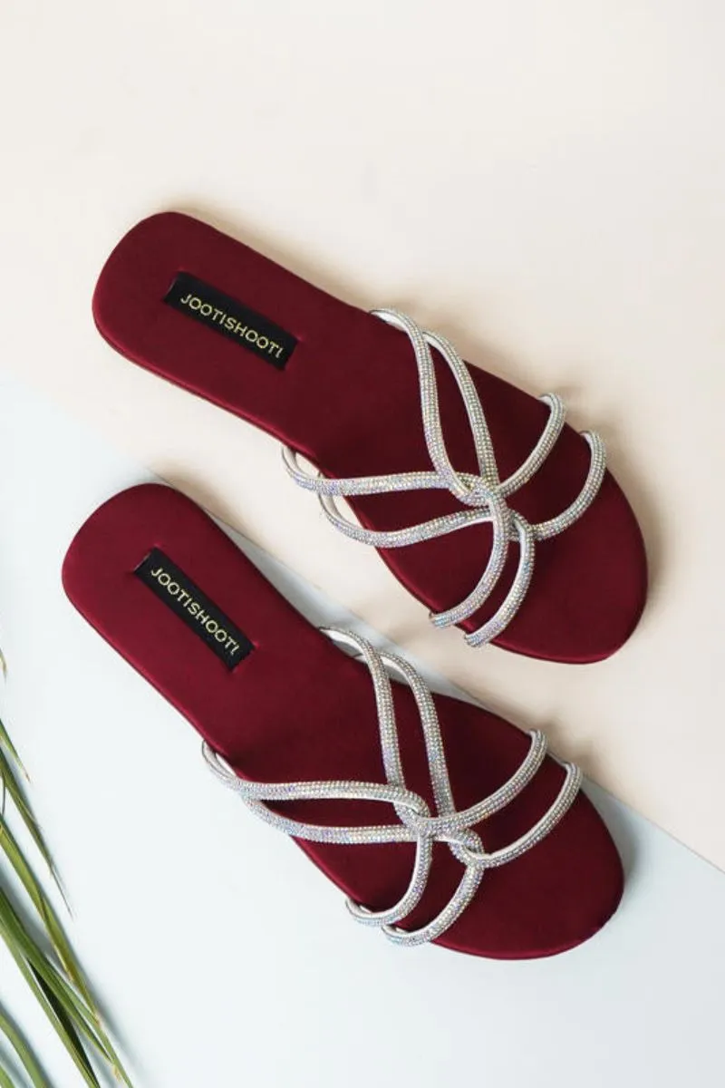 JootiShooti - Maroon Passion Slides