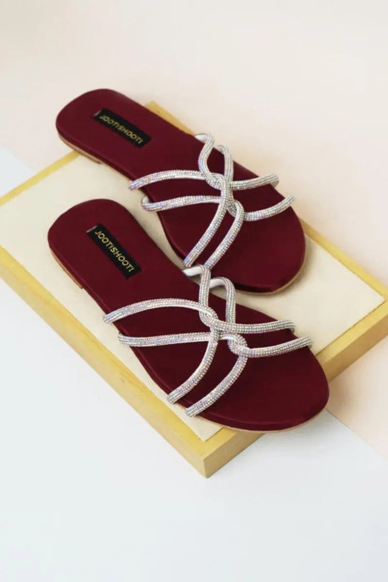 JootiShooti - Maroon Passion Slides