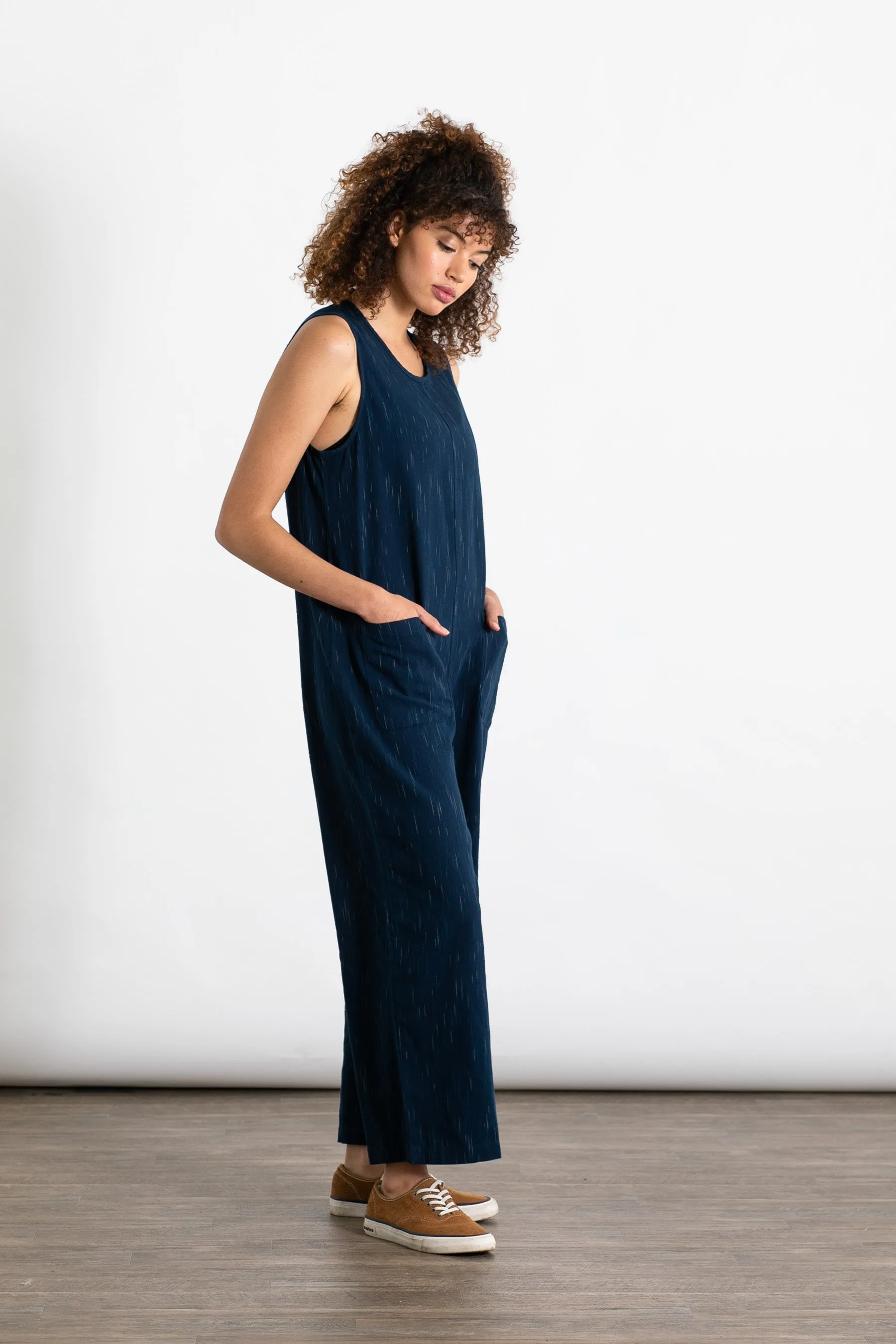 Kay Jumpsuit / Navy Space Dye