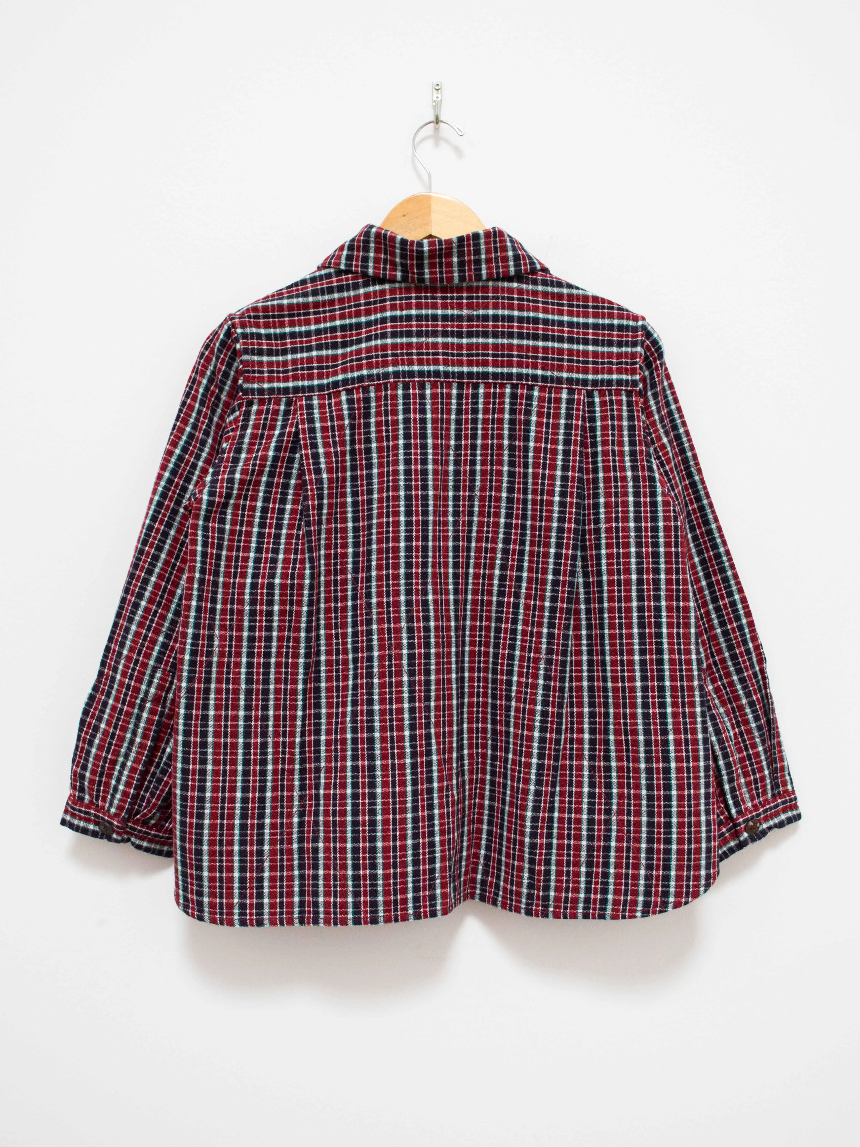 Kika Shirt Jacket - Quilted Red Blue